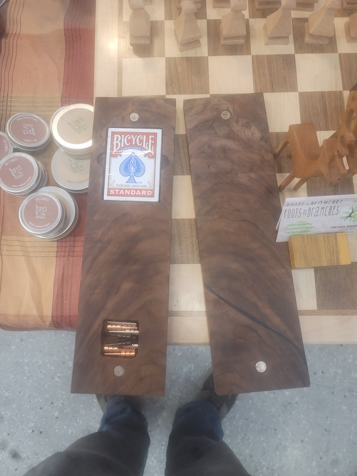 Figured Walnut Cribbage Board
