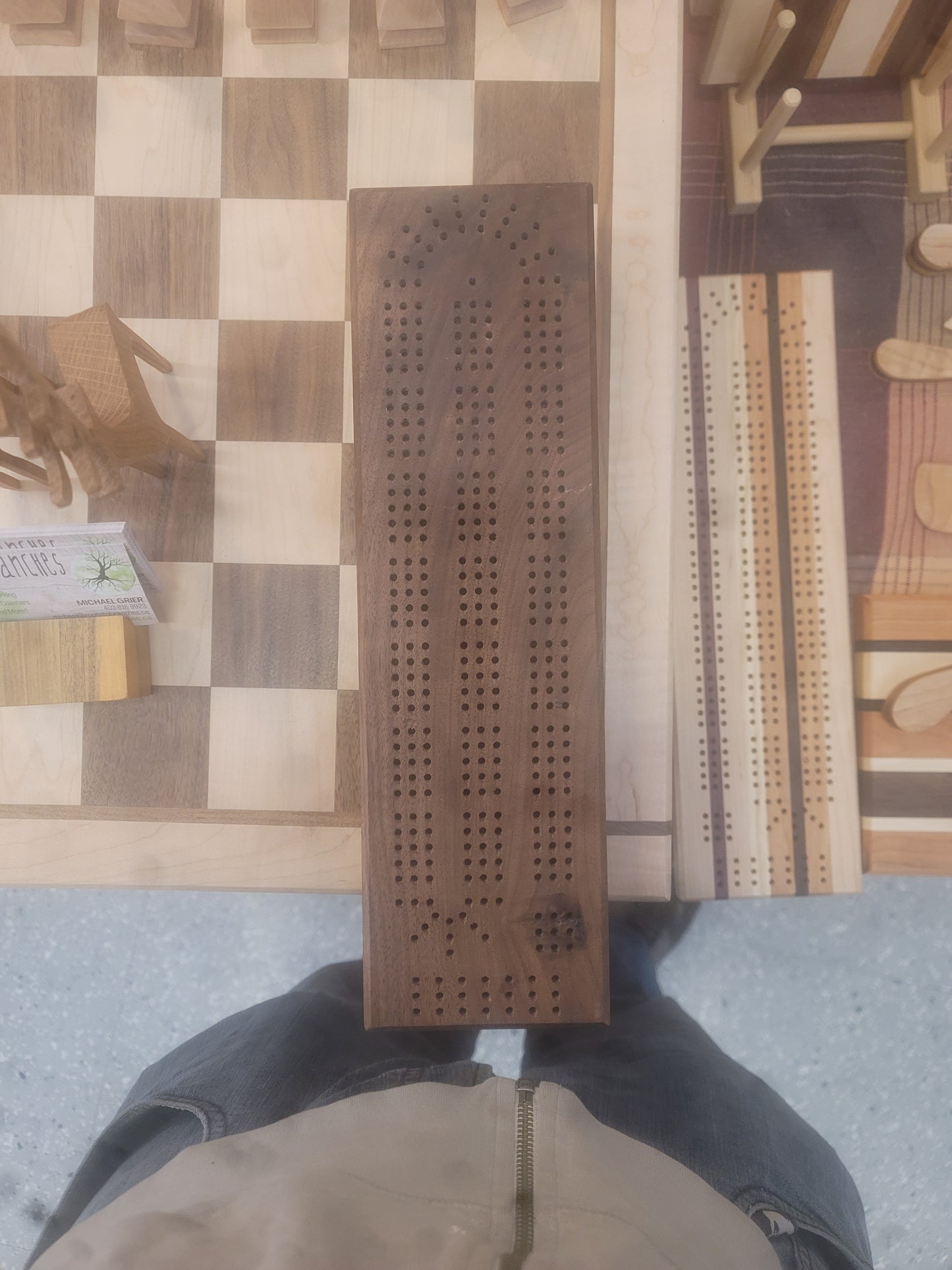 Walnut Cribbage board