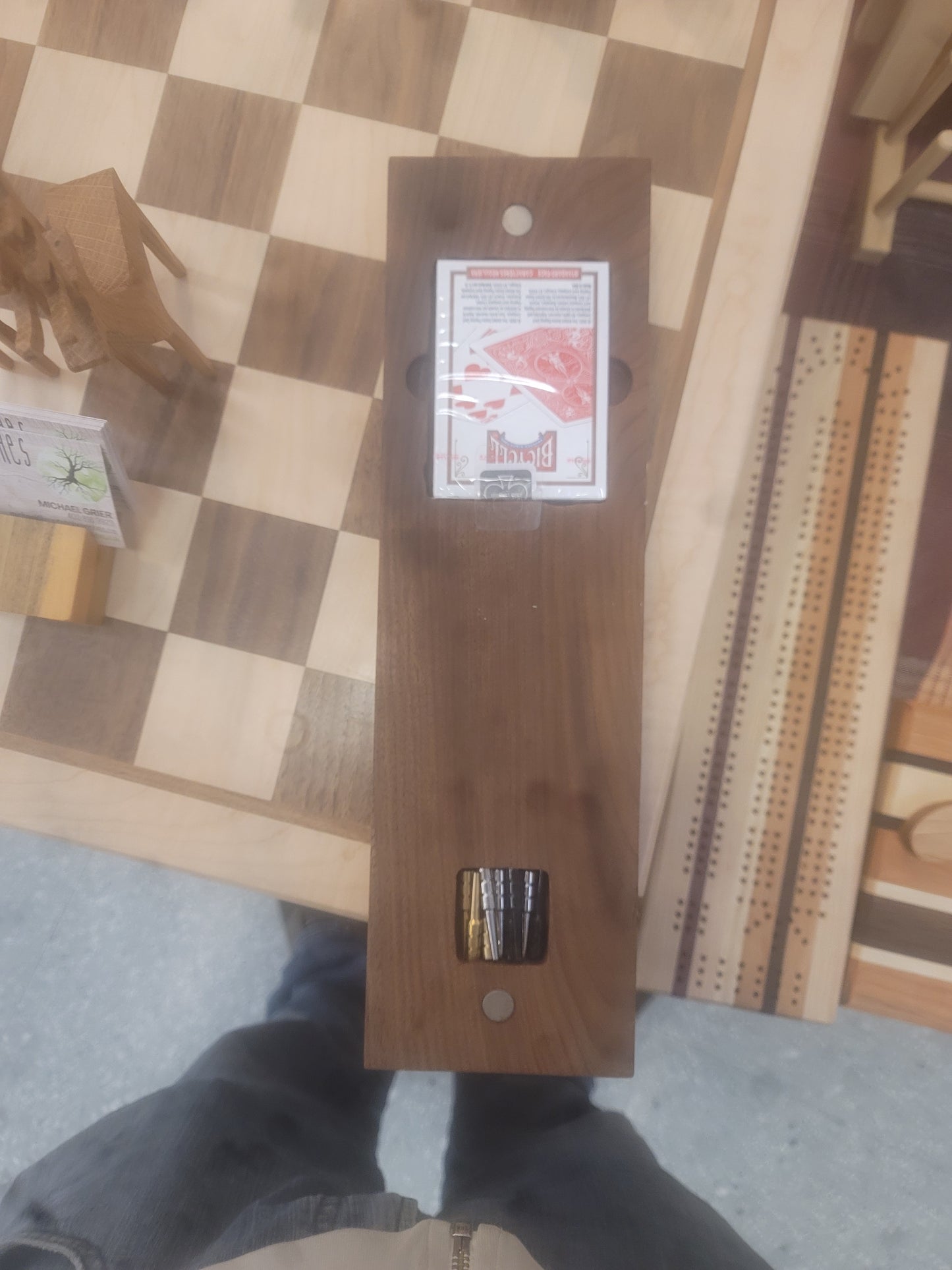 Walnut Cribbage board