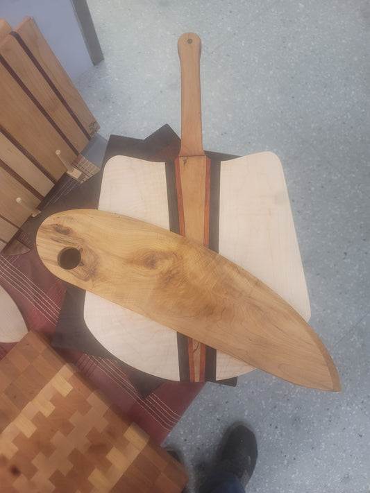 Pizza Peel and Pizza Cutter Set