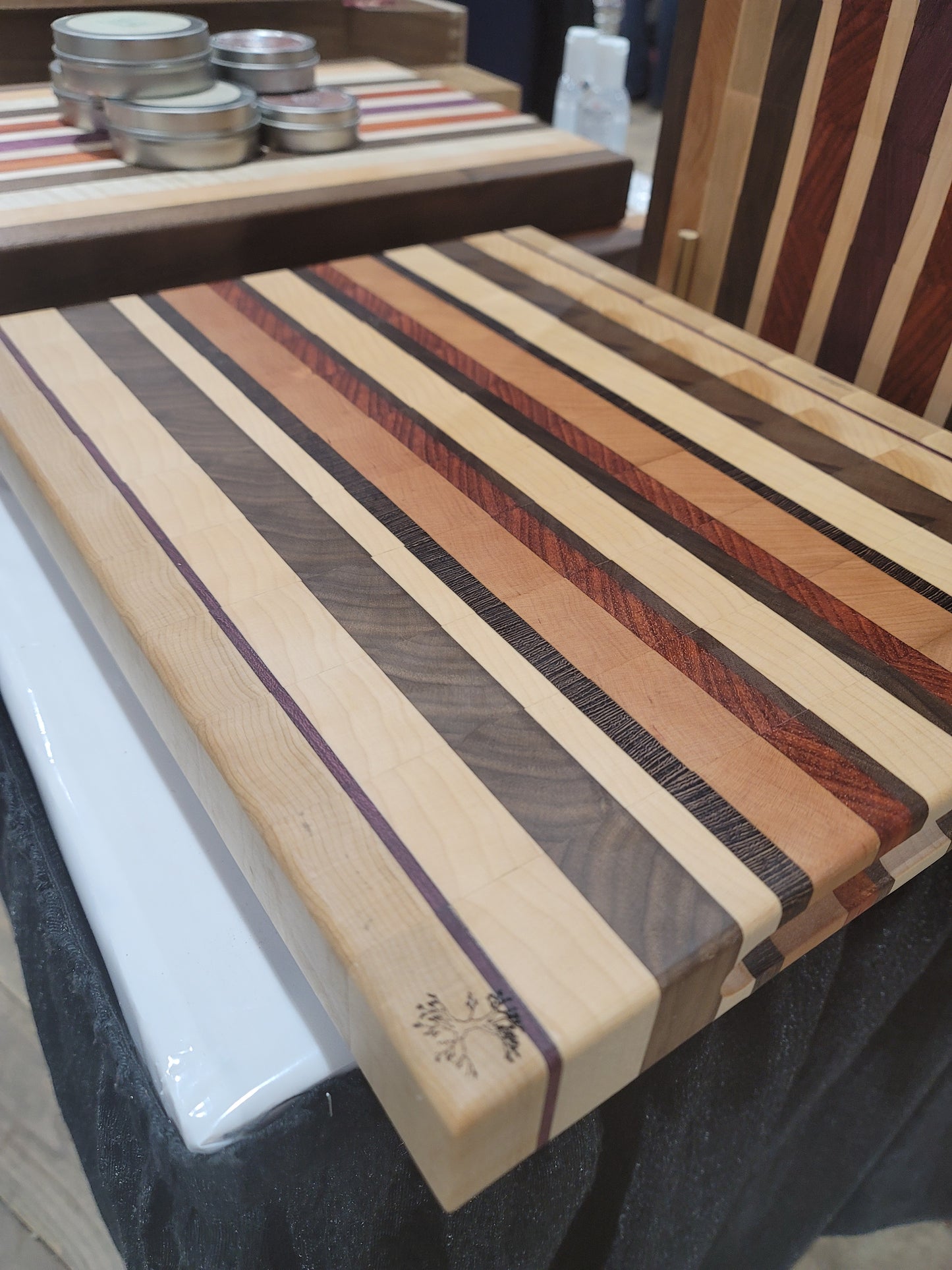 Maple, Cherry, Walnut, Wenge, Paduak and Purpleheart End Grain Cutting Board