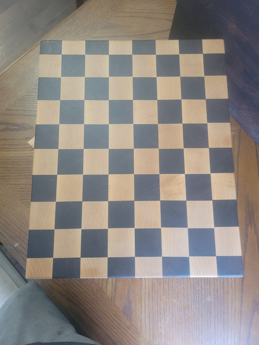 Walnut and Maple Checkered End Grain Cutting Board